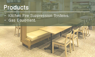 Kitchen Fire Suppression Systems and Gas Equipments